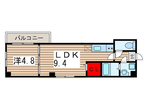 ＰＬＯＵＤＩＡ稲毛の物件間取画像